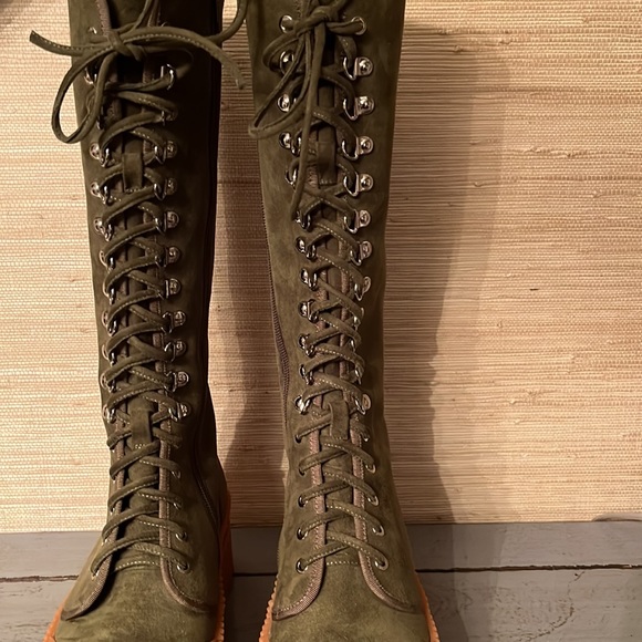 - Jeffrey Campbell Tough Lug Sole Platform Lace Up Tall - Picture 3 of 9